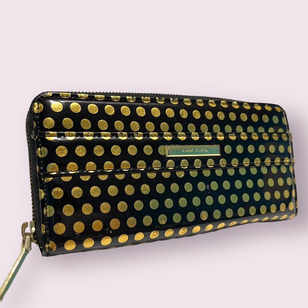 Anne Klein Black Gold Wallet